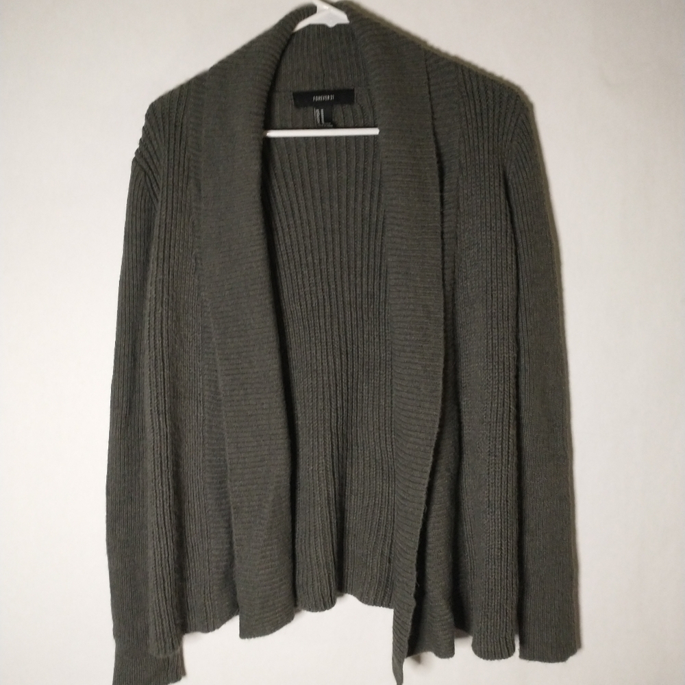 Forever 21 women's grey cardigan size medium